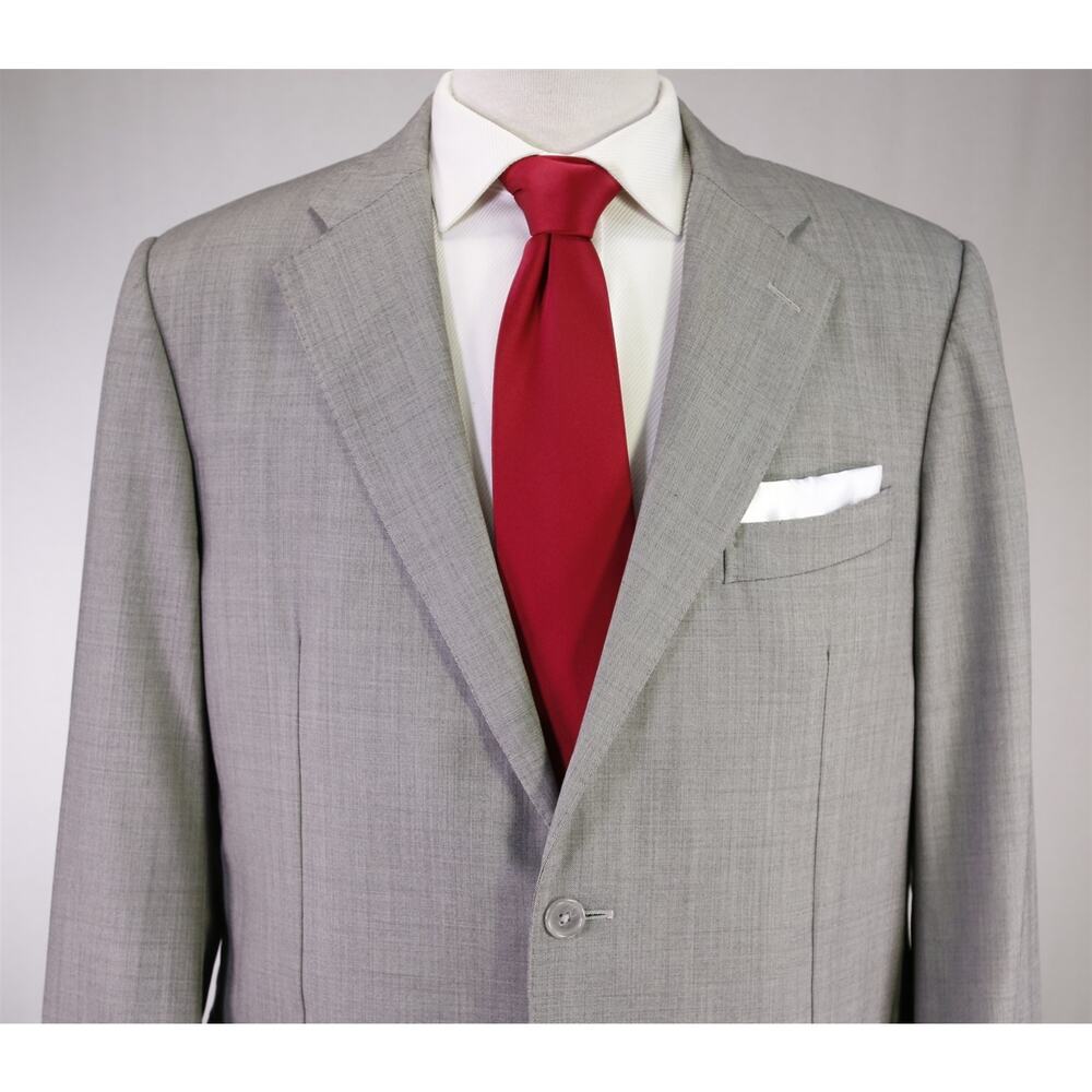 Corneliani Solid Light Gray 2-Btn Flawless Wool L… - image 3